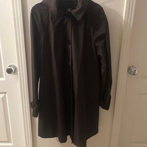 Calvin Klein Dark Brown Classic Trench Coat